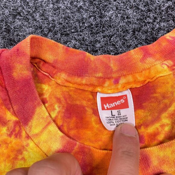 Vintage 1987 Grateful Dead T Shirt Tye Dye Mountain Sky Shirt Size Large - Picture 4 of 9